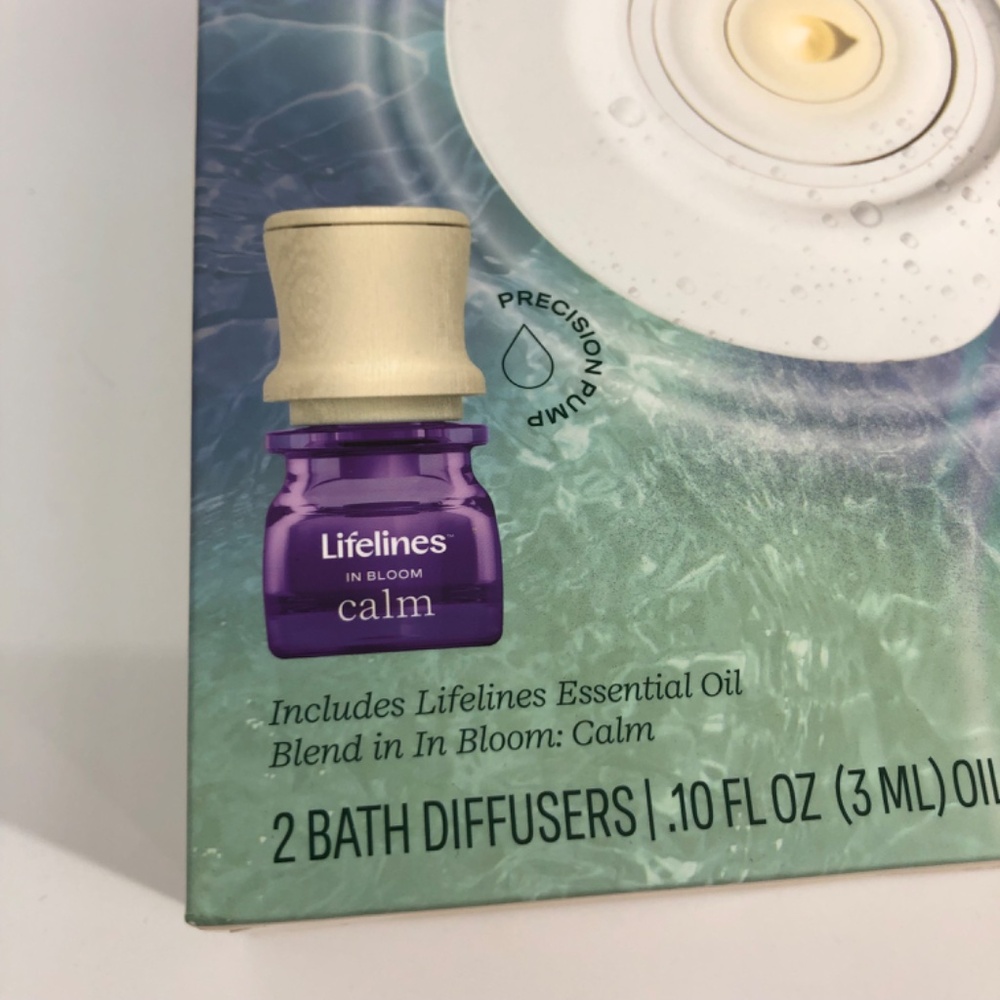 Lifelines Bath Diffuser Set 2 Bath Diffusers Calm Diffuser Oil New In Box NIB - Picture 2 of 4